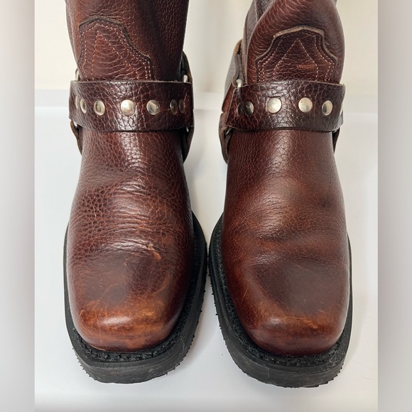 Brown Leather Heeled Boots - Picture 5 of 11
